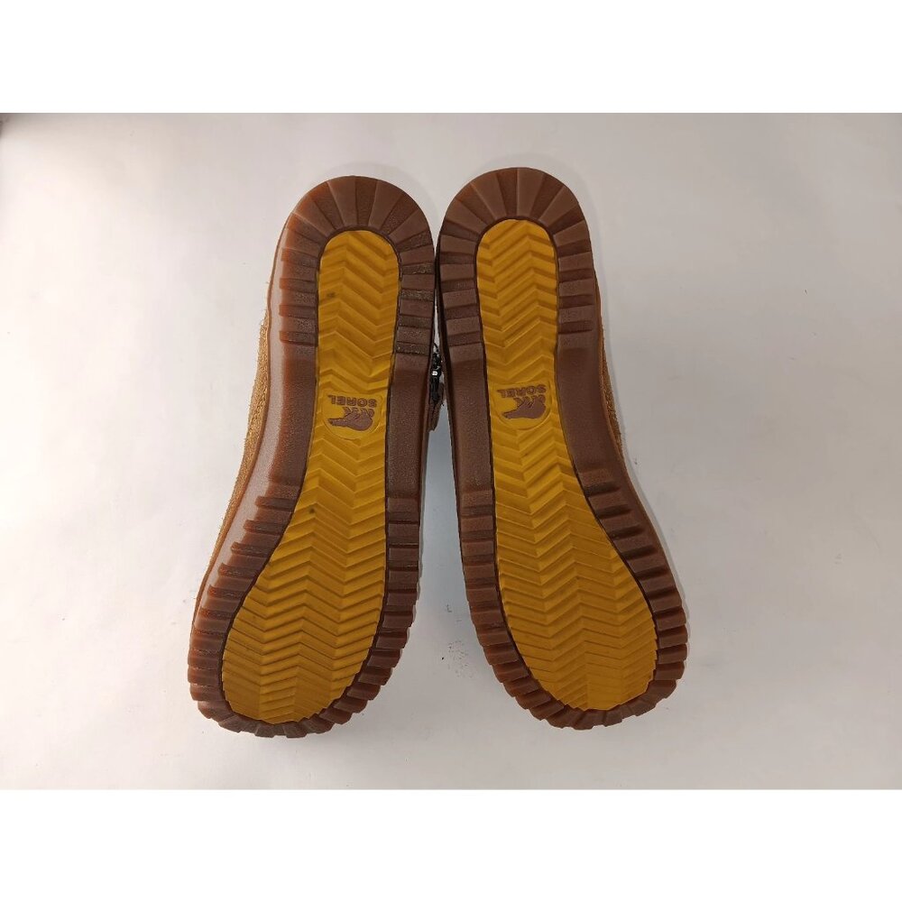 Sorel Meadow Women’s sz 8.5 Tan Brown Zip Waterproof Suede Boots NL2189 287 - Picture 11 of 14